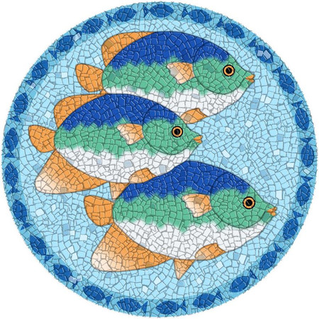 Medium Mosaic Tropical Fish