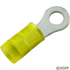 Generic Ring Terminal, Yellow 12-10 Awg #10 Stud (Pkg 25) -