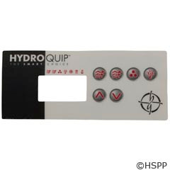 Hydro-Quip Eco-3 Label, Lg Rectangle, (P1,P2,Aux,L,2 Heat) - 80-0203