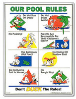 Pool Rules Sign - Duck Animation - 41339