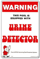 Pool & Spa Sign - Urine Detector  - 41350