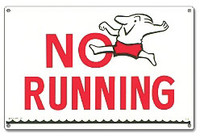 Pool Safety Sign - No Running - 40312 