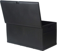 Patio Deck Box Storage Container, Outdoor Rattan Style