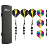 Tempest Steel Tip Darts with Nickel-Plated Barrels and Carry Case