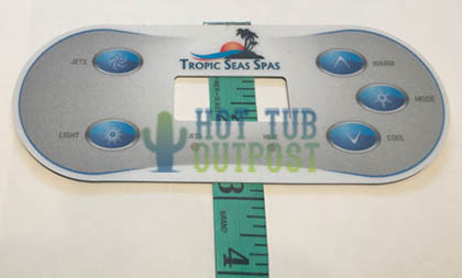 Tropic Seas Control Panel Overlay 11-0152-08