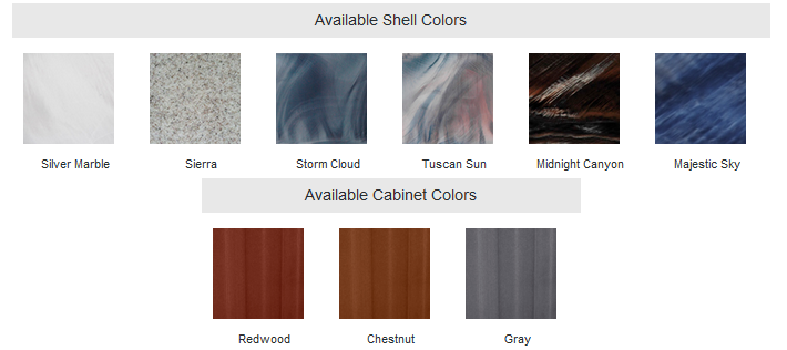 2019 shell cabinet colors