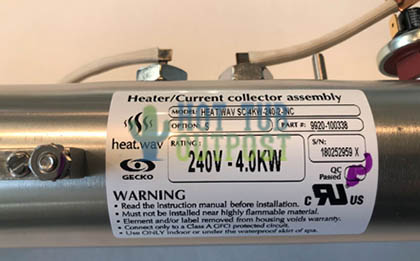 HEAT.WAV SC-4KW-240-2-INC2PSI Heater 9920-100338 