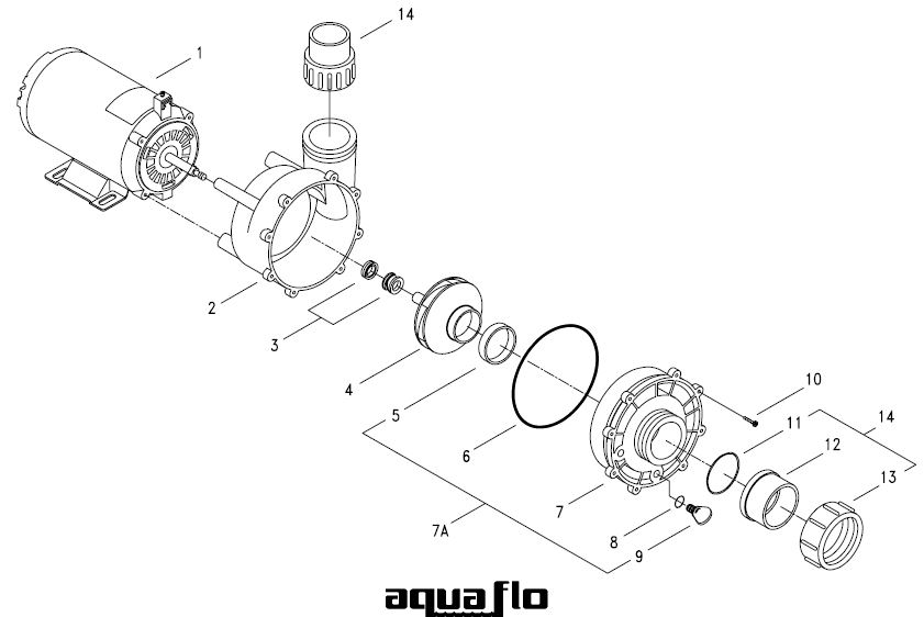 aqua flo pump parts