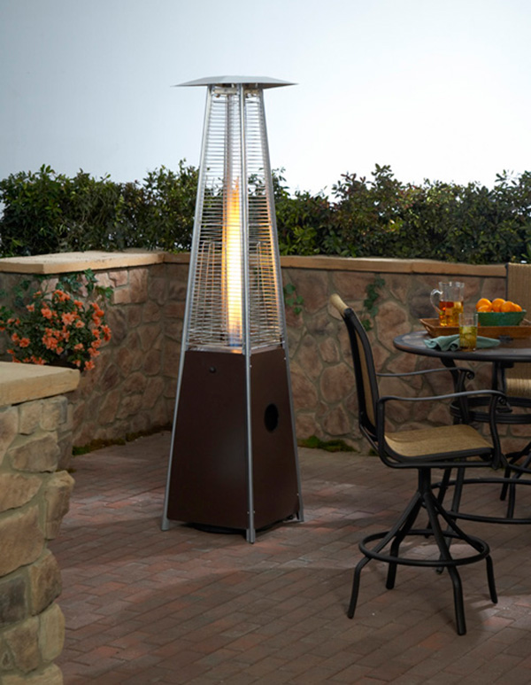 Bronze outdoor patio heater floor standing