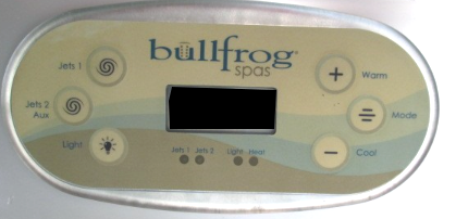 bullfrog spas control panel