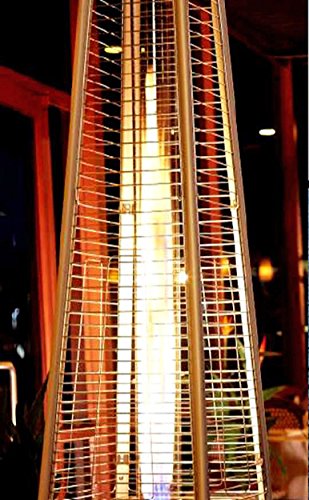 Commercial outdoor patio heater flame