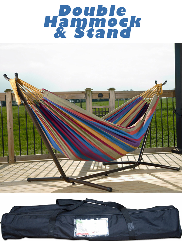 Double hammock and stand
