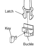 latch key buckle