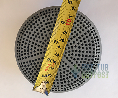 measurement suction artesian spa