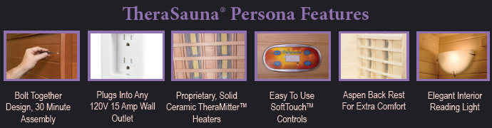 persona sauna features