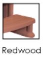 Redwood color spa step