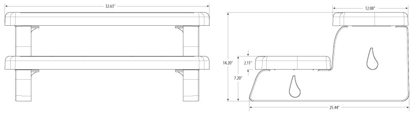 steps dimensions waterway