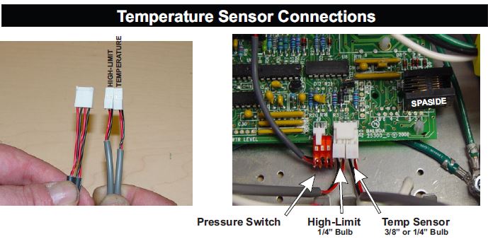 temp sensor connections