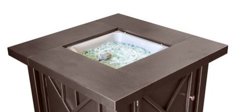 Table top firepit bronze