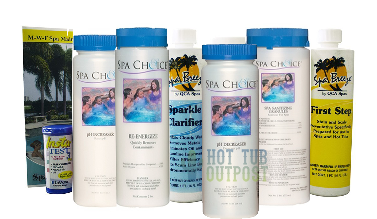 Chlorine Spa Care Kit Full Size Hot Tub Chemicals Set