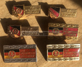 om078 - c1950s to 1980s lot of DDR Nationale Front award badges - enamel