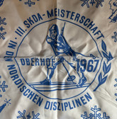 oo187 - c1967 SKDA - Warsaw Pact Joint Armies Sports Organisation Nordic Championships in the DDR commemorative scarf