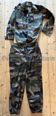 jh008 - original French Army field uniform battle dress - jacket size 88M - trousers size 92L