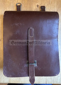 wo097 - c1950s or 1960s Grenztruppen, NVA or Stasi MfS map case - brown leather with extra capacity