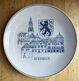 oo078 - East German City of Weimar presentation plate