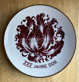 oo082 - c1974 25th anniversary of the DDR presentation plate