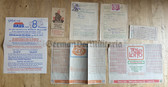 od098 - collection of different East German Lotto Lottery tickets - includes Berlin & stamp collector applications