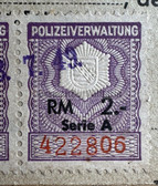 od070 - c1949 dated driving licence from Chemnitz (later to be named Karl-Marx-Stadt)