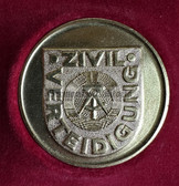 oo169 - ZV Zivilverteidigung at the SDAG Wismut presentation table medal