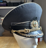 rp034 - communist (transitional period) Bulgarian Navy senior officer visor hat - size 57