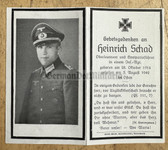 dc003 -  Oberleutnant - officer - kia Eastern Front in 1942 - death card