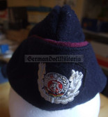 wo267 - 1950s female Feuerwehr Fire Service overseas cap with embroidered badge