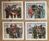 od100 - 2 - c1988 35th anniversary of the Kampfgruppen postage stamp set