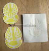 om466 - lot of repro WW2 Polish Army stencil stickers for helmets