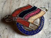 oa029 - c1950s German-Soviet Friendship DSF badge - enamel - small size