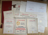 rp008 - group of award certs & documents to the same man - including NVA certs - from Erfurt