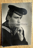 kmpc002 - DEUTSCHES FISCHKOMBINAT - East German High Seas Fisheries Sailor uniform studio portrait photo