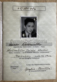 wd011 - NVA Wehrpass issued in 1966 -  WDA Wehrdienstausweis document