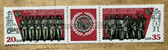 od151 - 25 years anniversary of the Kampfgruppen postage stamp block