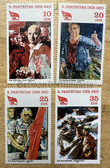 od177 - 10th SED Party Conference in Berlin postage stamps set