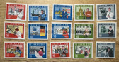 od164 - c1964 15th anniversary of the DDR - postage stamp set - complete set