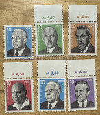 od158 - anti-fascist politicians during the 3rd Reich - postage stamp set