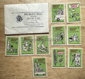 od194 - c1966 East German matchbox labels - visit Berlin - complete set in original bag