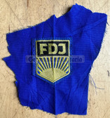 oo047 - FDJ patch with fragment of shirt