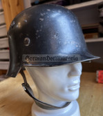 wo372 - pre-1945 German Feuerwehr Fire Fighter Stahlhelm steel helmet - Thale maker marked