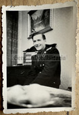 wpc018 - c1953 dated DVP Volkspolizei VP police officer portrait photo